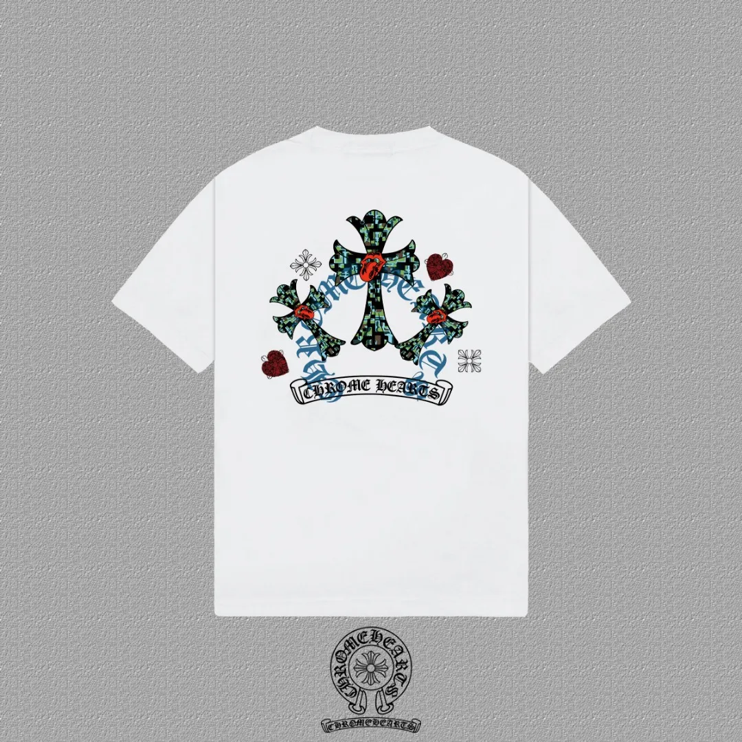 [CH ] 2026FW T LOGO Premium 26s Same Style ：Black White Green Size：S M L XL 2XL